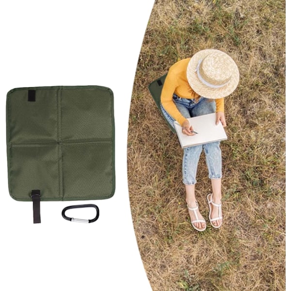 Bärbar sittdyna för fritiden, komfort var som helst, hopfällbar design för vandring, picknick, stadion (36*32cm)