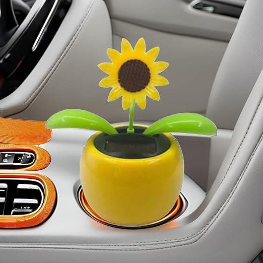 Gul soldrevet dansende blomst