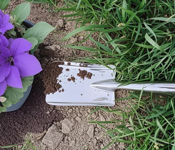 Trädgårdsspatel - Trädgårdsredskap i rostfritt stål, trädgårdsspade, handspade för plantering och omplantering