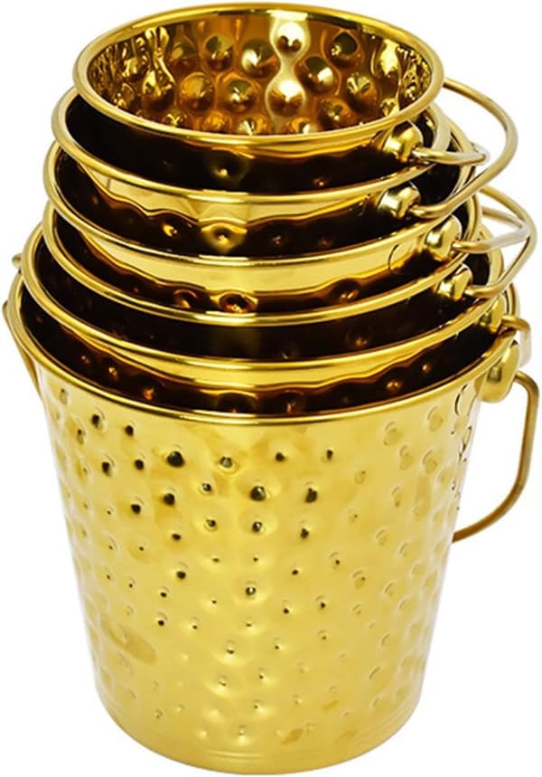 Isbøtte, isbøtte kraftig drikkekar, drikke- og vinkjøler, for hjemmefester, buffé, restaurant, cocktail, 0,8L