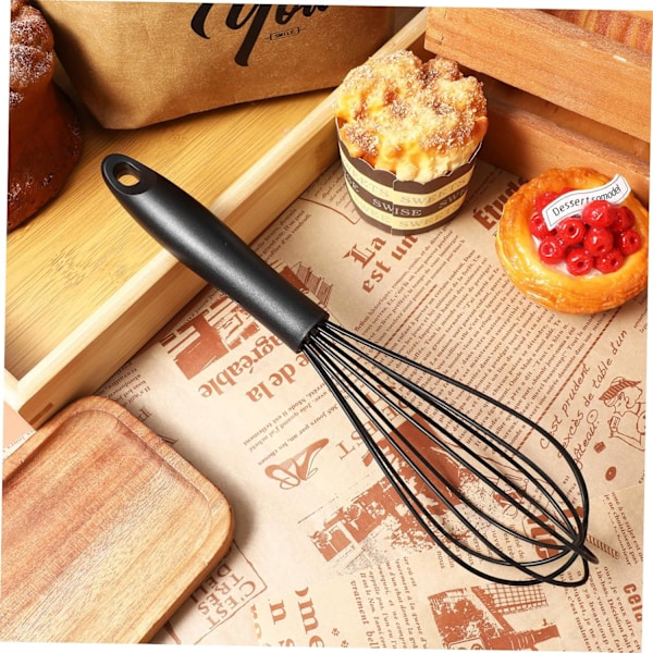 Silikon Äggvisp Kakverktyg Manuell Äggvisp Stor Bakning Köksartiklar Mixer (30*8cm)