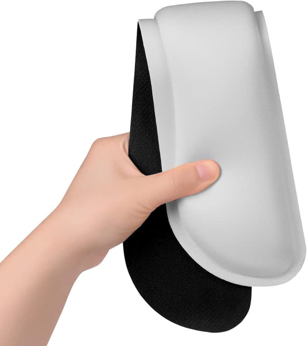 1 sæt Forstør Keyboard Håndledsstøtte Pad, Memory Foam Sæt Håndledspude Støtte for Nem Skrivning & Smertelindring, Kontor, grå