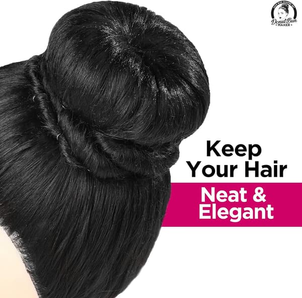Hårknold Shaper Sæt, 4 Størrelser Sort Donut Knold Maker + 20 Gyldne Hårnåle til Blondt Hår, Chignon Knold Maker Hårring Stil Tilbehør