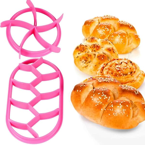 2 st Brödstämpelpress, Brödform, Tysk Brödform, Plast Brödpressform, Brödpress St