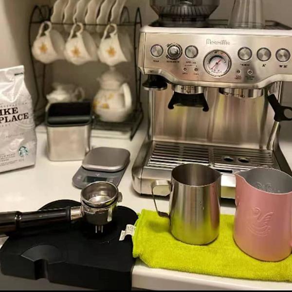 Silikoninen kahvintamppausalusta Espresso Silikonialusta Liukumaton kahvinalusta Silikonialusta Musta Espresso Kahvintamppausalusta Tamppausalusta puoliautomaattiseen