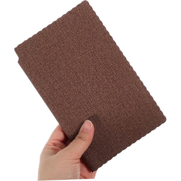 Konference notesblokke til erhverv, foret notesblok lomme notesblok brun PU læder (175*105mm)