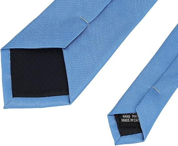 2 st blå klassiska herrslipsar vävda JACQUARD halsband