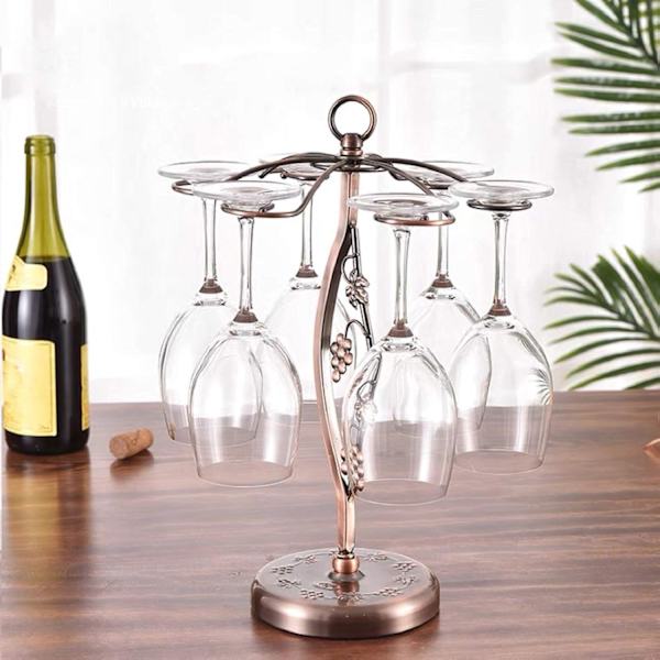 Stemware Racks Køkken Bar Bord Dekoration Metal Tørrestativ Vinglas Holder Bestik Opbevaringsstativ