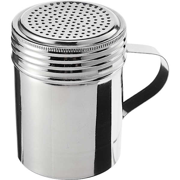 Rustfrit stål drysse 10-ounce med håndtag