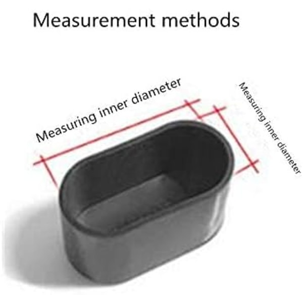 Stolebenbeskyttere, ovale silikone møbelfødder puder cover bordbeskyttere gulv ridser, 8-24 stk-gennemsigtig/24 stk_15X30 mm