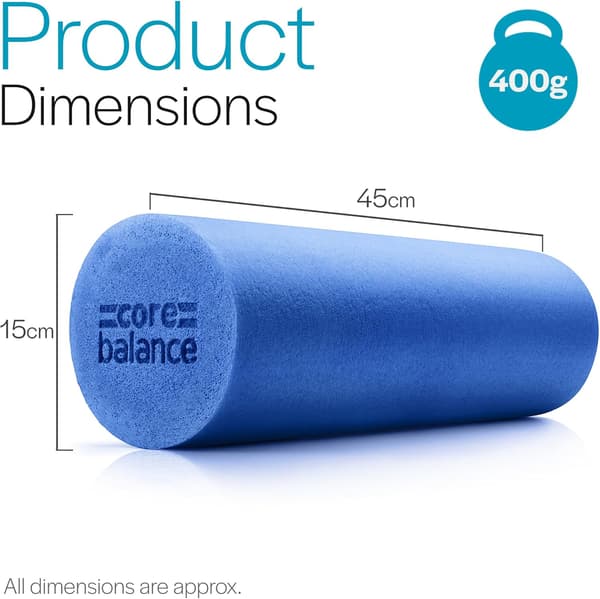 Skumrullsmassager 45 cm lång medelhög densitet EPE Muskelmassage (45 cm - Blå)