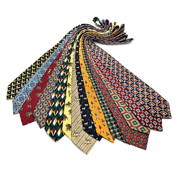 Menn's Bredt Slips Vintage Retro Slips Bredt Blad Mote Fargerikt Slips