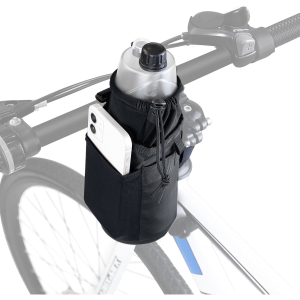 Cykelväska för vattenflaska, vattentät isolerad avtagbar med axelrem Cykelram