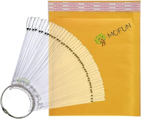 Neglekunst Tips Farve Pop Sticks Display Fan Øvelse Starter Ring Klar