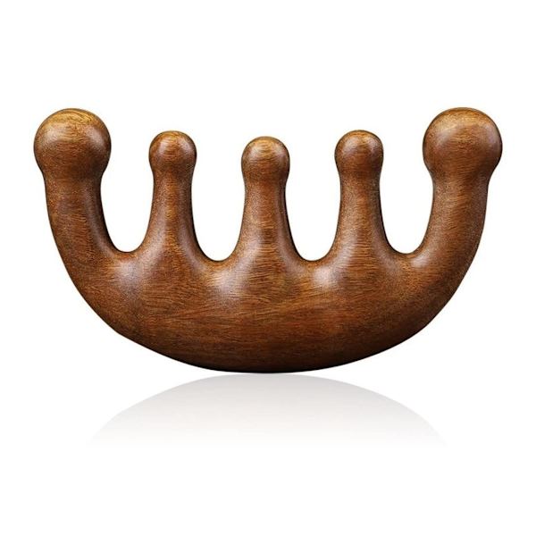 Träkam, Multipurpose Scalp Gua Sha Kam, Trä Hårkam