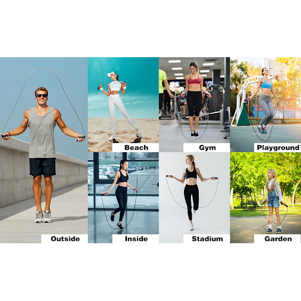 Tvåpack Hopprep Hopprep för Hopprep, Hopprep för Träning Hopprep för Fitness för Barn och Vuxna