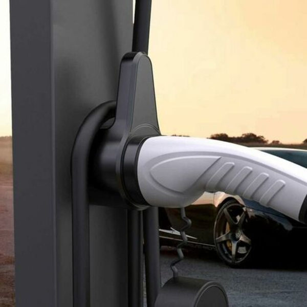 Typ 2 laddningskabelhållare Säkerhetsdesign Laddare Typ 2 Väggbox Wallbox EV Laddningskabelhållare Stark ABS Bil Laddningshållare - Svart