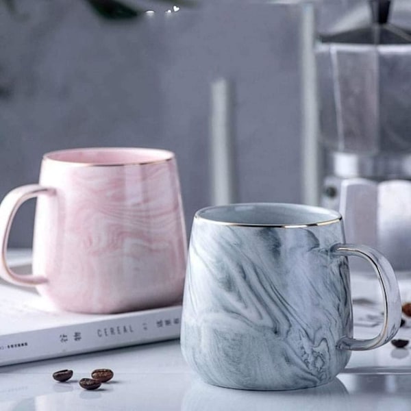 Porslin kaffekopp keramikkopp marmor tekopp