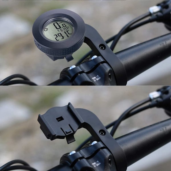 3 farvet LCD baggrundsbelyst rund cykel speedometer, multifunktionel vandtæt cykel kilometertæller speedometer