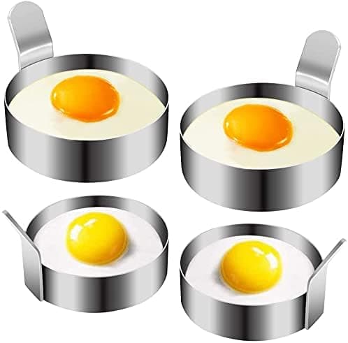 Äggring, Omelettform i rostfritt stål, Non-Stick pannkaksform för stekning av ägg, Äggcirklar