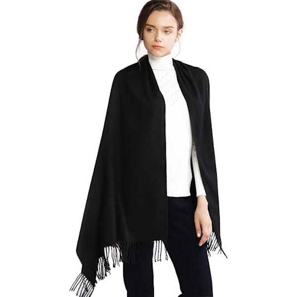 Damernas Vinter Sjal Halsduk Stora Scarves Foulard Stole Beskärning Fest