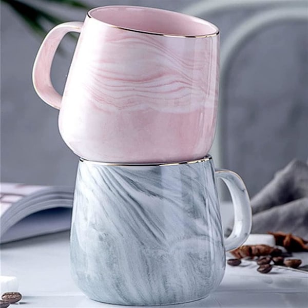 Porslin kaffekopp keramikkopp marmor tekopp