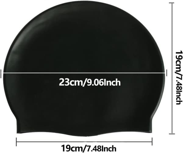 100% silikon badehetter for gutter og jenter, komfortable og elastiske vanntette badehetter, (gul)