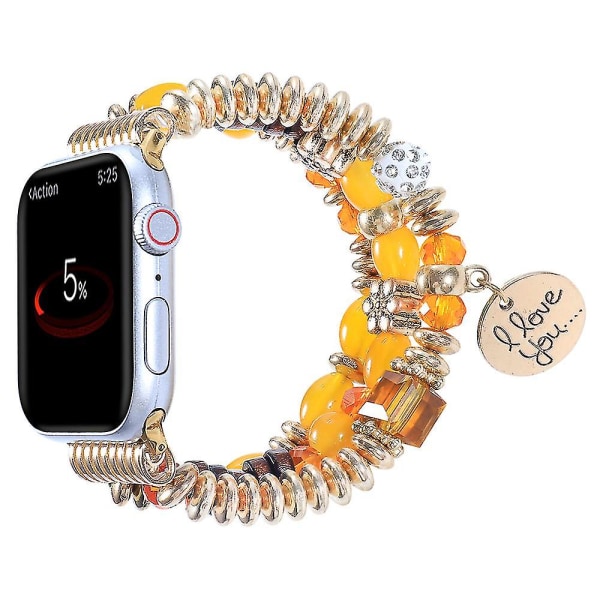 Smykker Perler Til Apple Watch 7654321 Smart Watch Eksklusiv Rem Armbånd