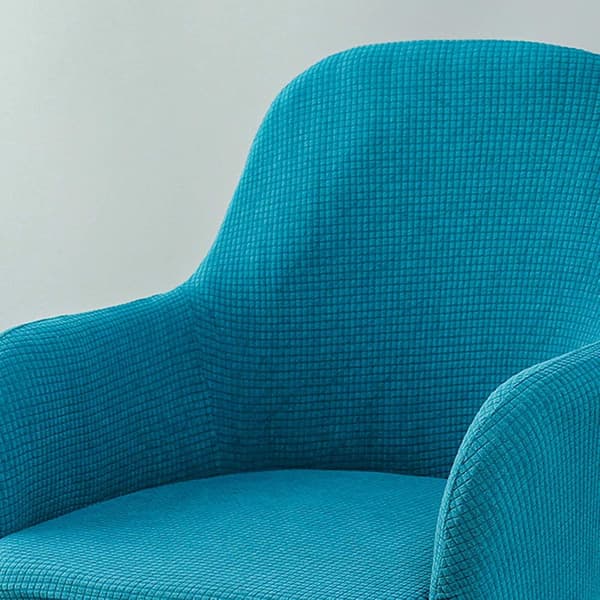 Elastiskt stolsöverdrag, restaurang- och kontorsstolsöverdrag, skyddande överdrag Bluestone Blue
