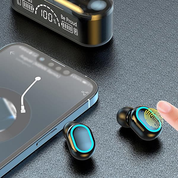 Trådløse ørepropper Bluetooth 5.2 ørepropper trådløse hodetelefoner, in-ear Bluetooth-øretelefoner
