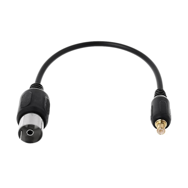 1 stk. 13 cm Længde RF Koaksial Adapter Konnektor Kabel TV IEC Hun til MCX Han