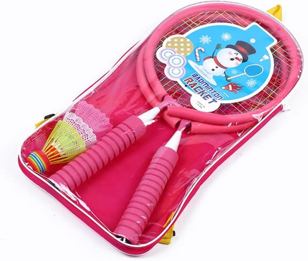 Badmintonracketer for barn | Lett bakgård Utendørs Shuttlecocks Racketer Inkludert 3X Badminton For Barn Og Voksne, Rosa