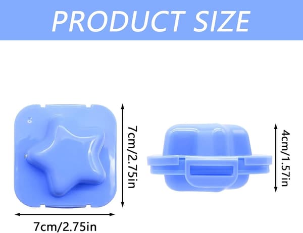 6 stk. Kokt eggform Plast Søte Eggformer Kjøkken Sushi Ris Eggform Dyr Design Egg DIY Form Gadgets Verktøy