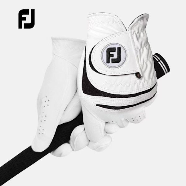 FJ Herre Golfhandsker Åndbar Lammeskind Skridsikker Venstre Hånd Slidstærk 2 Stykker 22 yards