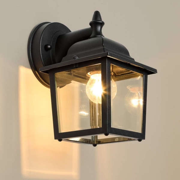 Utendørs vegglampe for veranda, enkel og moderne vegglanterne, vanntett aluminiumsveggmontert lys for inngangsparti, døråpning, terrasse og veranda