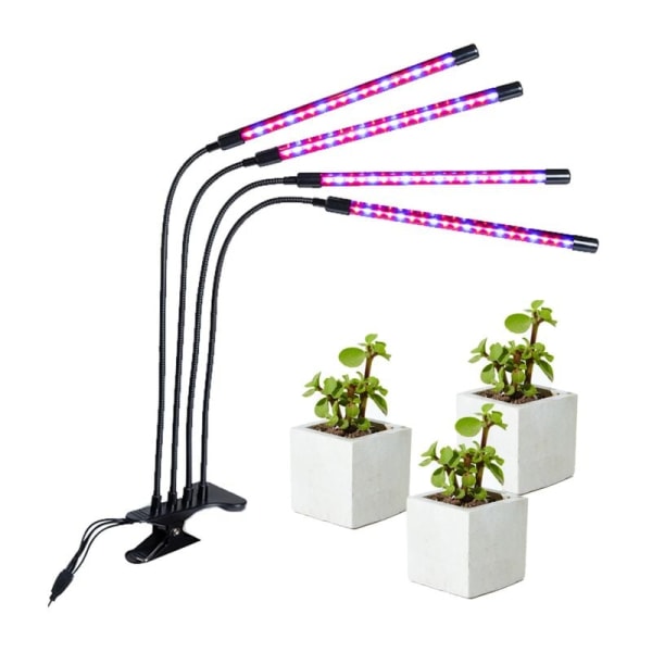 Grow Light 4 Heads 80 LED för växter