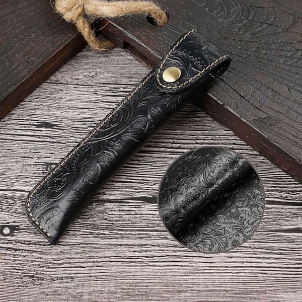 Kotelo mustekynälle/kuulakärkikynälle/stylus-kynälle Black carving