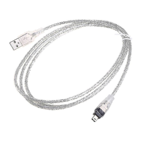 1 st USB till Firewire IEEE 1394 4p 4-Pin Ilink Adapter Kabel Sladd Zzj
