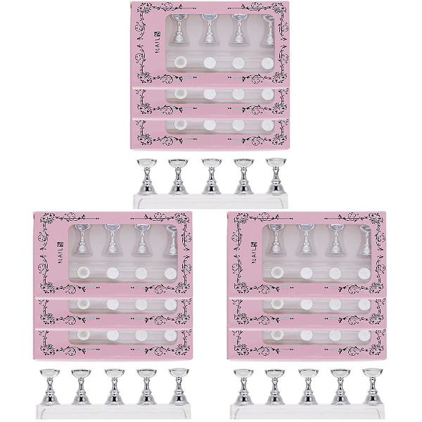 60 stk. Plastik Negle Display Stativer Negle Tip Praksis Stativer Diy Neglekunst Stativer