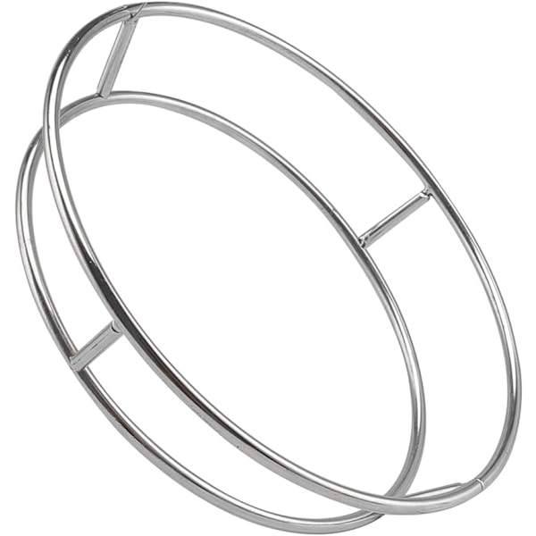 Wok-ring, rustfritt stål wok-stativ isolerte gryteunderlag, kokekarring, wok-tilbehør for kjøkken