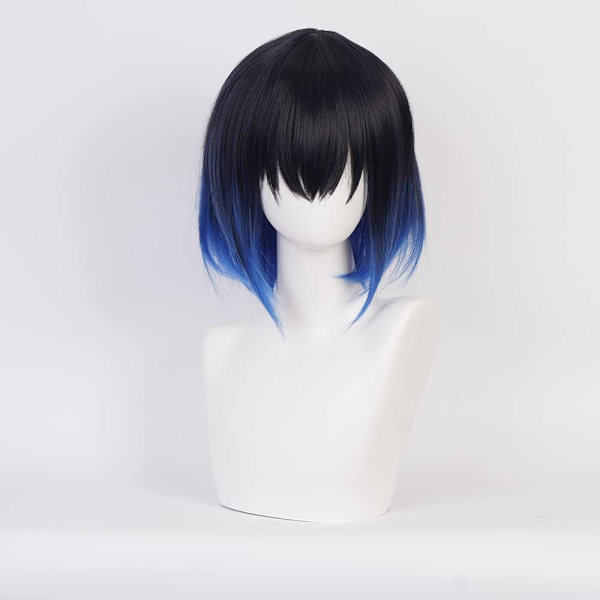 Anime Cosplay Paryk, Demon Slayer Paryk, Gratis Hårnet, Til Halloween, Fest, Karneval, Natteliv, Koncerter, Bryllupper, Fødselsdagsgave color 1