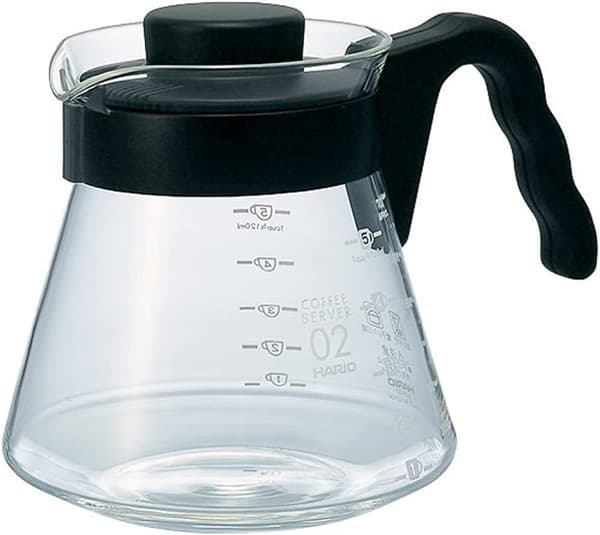 Cafetière Kaffekande V60-02-700ml, Glas, 700 milliliter, Transparent
