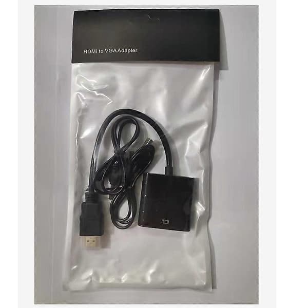 HDMI - VGA -sovitin äänellä + virtalähde HDMI - VGA HD -adapterikaapeli