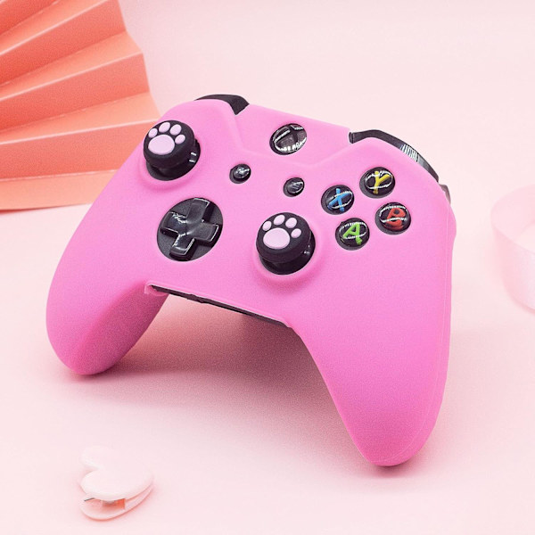 Söt hudskydd för Xbox One / Series X/S Controller Anti-Slip Silikon Grip Skyddande fodral Tillbehör Set Trådlös