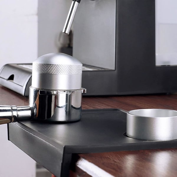 Espressodistributionsverktyg, kaffenålsfördelare med bas, professionellt kaffe WDT-verktyg för espressodistribution, espressoomrörare (silver) 58mm