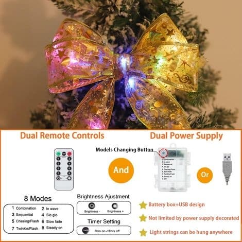 LED-julbandsslinga, 10 m, 100 LED-lampor