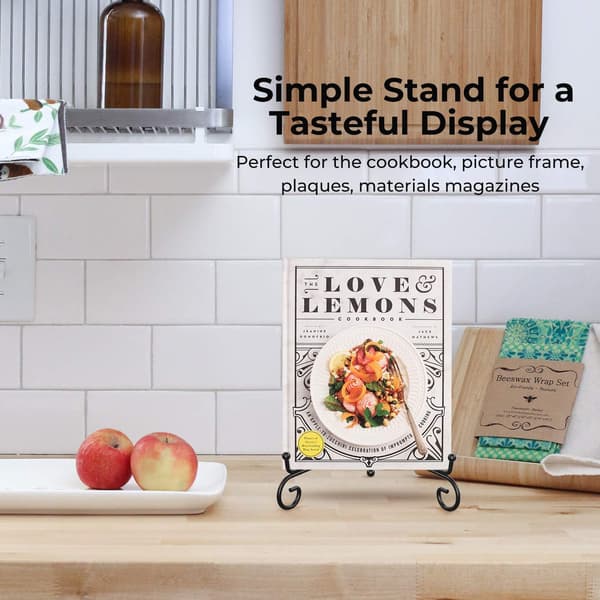 Pladestel til udstilling - 8 tommer pladeholder-displaystativ + metalstaffeli
