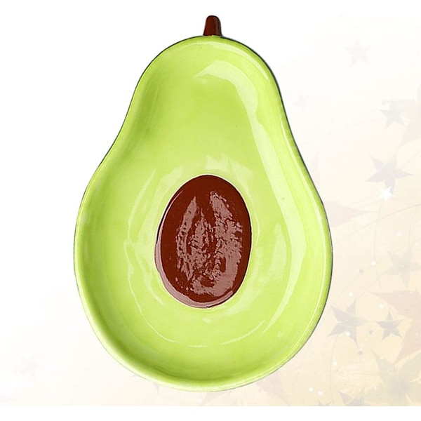 Avocado-formad Keramiktallrik Keramikfat Såsfat Skålar för Fruktsallader Dessert Aptitretare