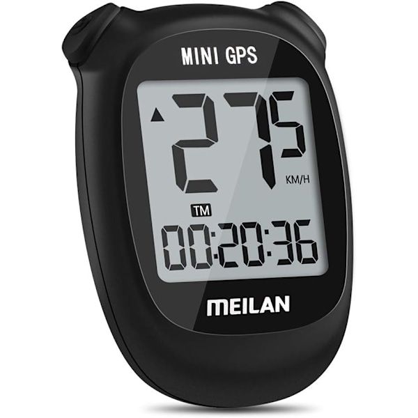 M3 Mini GPS sykkelcomputer, trådløs sykkelcomputer og speedometer IPX5 vanntett sykkelcomputer med LCD-skjerm svart