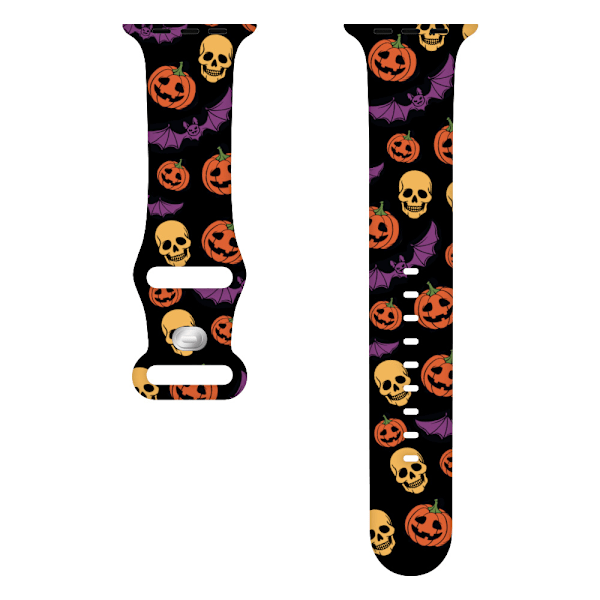 Halloween-rem for Apple Watch-remmer 38mm 40mm 41mm, myke silikon sportsarmbånd erstatningsband (Halloween) 38/40/41mm